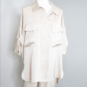 Zara set. Shirt is size US XS, pant is Size US S. Worn only a couple if times.